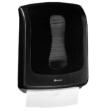 Pojemnik na ręczniki składane MERIDA ONE SLIM, tworzywo ABS, czarny