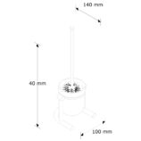 Szczotka do muszli z uchwytem, stojąca