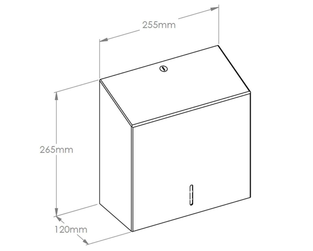 Pojemnik na ręczniki składane MERIDA STELLA BLACK LINE MAXI, czarny