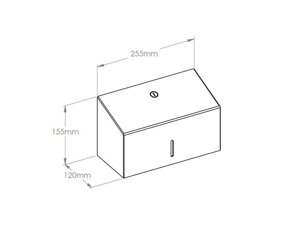 Pojemnik na ręczniki składane MERIDA STELLA BLACK LINE MINI, czarny