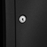 Wnękowy pojemnik na ręczniki pojedyncze z koszem MERIDA STELLA BLACK LINE