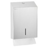 Pojemnik na ręczniki składane MERIDA STELLA SLIM MAXI, stal polerowana