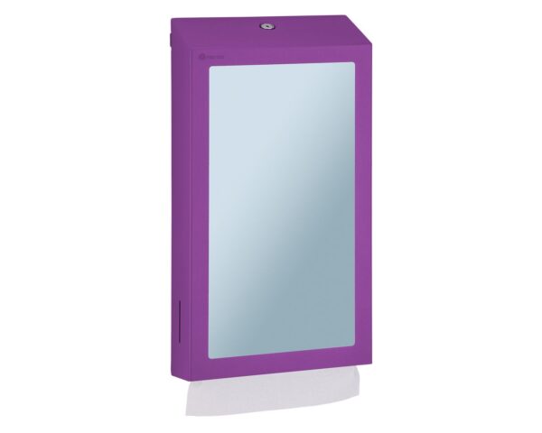 Pojemnik na ręczniki składane z lustrem ze stali SuperMirror „2w1" MERIDA STELLA SLIM VIOLET LINE MEGA COMBO, fioletowy Pojemnik na ręczniki składane z lustrem ze stali SuperMirror „2w1" MERIDA STELLA SLIM VIOLET LINE MEGA COMBO, fioletowy