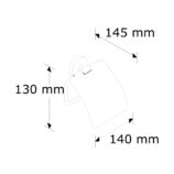 Uchwyt na papier toaletowy MATOWY