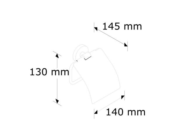 Uchwyt na papier toaletowy MATOWY Uchwyt na papier toaletowy MATOWY