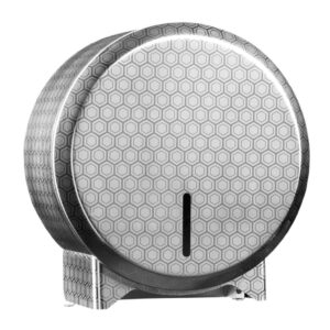 Pojemnik na papier toaletowy MERIDA INOX DESIGN MINI - HONEYCOMB