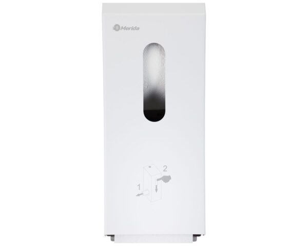 Pojemnik na dwie małe rolki papieru toaletowego MERIDA STELLA WHITE LINE, biały Pojemnik na dwie małe rolki papieru toaletowego MERIDA STELLA WHITE LINE, biały