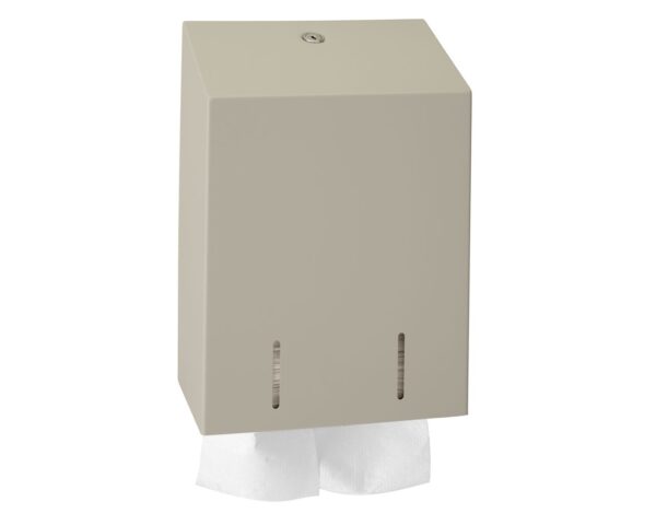 Pojemnik na papier toaletowy w listkach MERIDA STELLA SILK GREY, pojemność do 900 szt., szary jedwabisty Pojemnik na papier toaletowy w listkach MERIDA STELLA SILK GREY, pojemność do 900 szt., szary jedwabisty