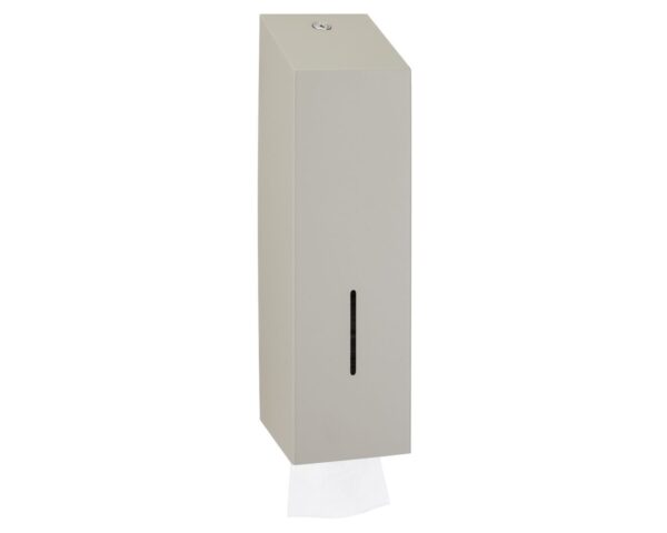 Pojemnik na papier toaletowy w listkach MERIDA STELLA STONE GREY LINE, pojemność do 675 szt., szary kamienny Pojemnik na papier toaletowy w listkach MERIDA STELLA STONE GREY LINE, pojemność do 675 szt., szary kamienny