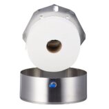 Pojemnik na papier toaletowy MERIDA STELLA MAXI, średnica papieru do 23 cm, stal matowa