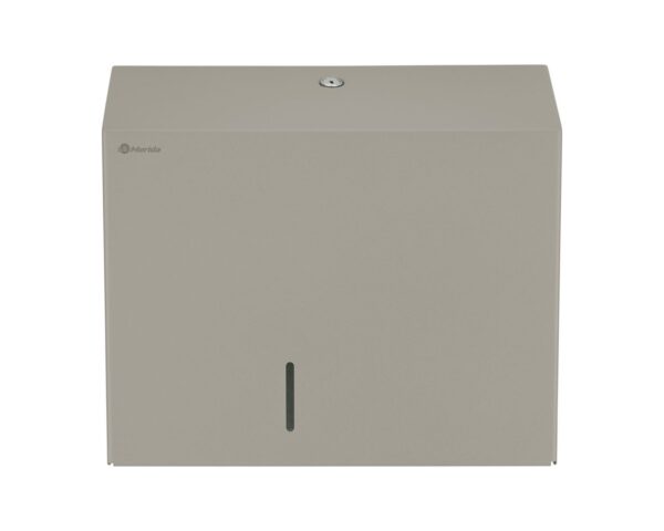 Pojemnik na papier toaletowy MERIDA STELLA DUO STONE GREY LINE z uchwytem na resztkę rolki papieru, średnica papieru do 20 cm, szary kamienny Pojemnik na papier toaletowy MERIDA STELLA DUO STONE GREY LINE z uchwytem na resztkę rolki papieru, średnica papieru do 20 cm, szary kamienny