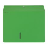 Pojemnik na papier toaletowy MERIDA STELLA DUO GREEN LINE z uchwytem na resztkę rolki papieru, średnica papieru do 20 cm, zielony