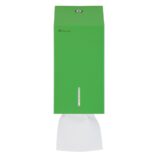 Pojemnik na papier toaletowy w listkach MERIDA STELLA GREEN LINE, pojemność do 450 szt., zielony