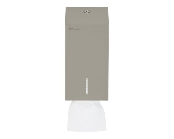 Pojemnik na papier toaletowy w listkach MERIDA STELLA STONE GREY LINE, pojemność do 450 szt., szary kamienny Pojemnik na papier toaletowy w listkach MERIDA STELLA STONE GREY LINE, pojemność do 450 szt., szary kamienny