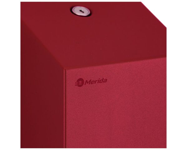 Pojemnik na papier toaletowy w listkach MERIDA STELLA RED LINE, pojemność do 450 szt., czerwony Pojemnik na papier toaletowy w listkach MERIDA STELLA RED LINE, pojemność do 450 szt., czerwony
