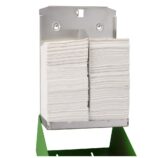 Pojemnik na papier toaletowy w listkach MERIDA STELLA GREEN LINE, pojemność do 900 szt., zielony