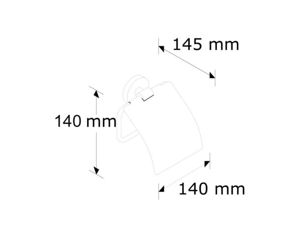 Uchwyt na papier toaletowy POLEROWANY Uchwyt na papier toaletowy POLEROWANY