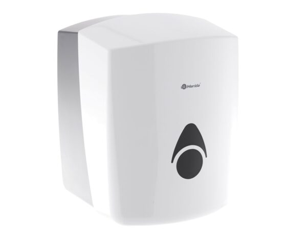 Pojemnik na ręczniki papierowe w rolach MERIDA COMO, tworzywo ABS, biały