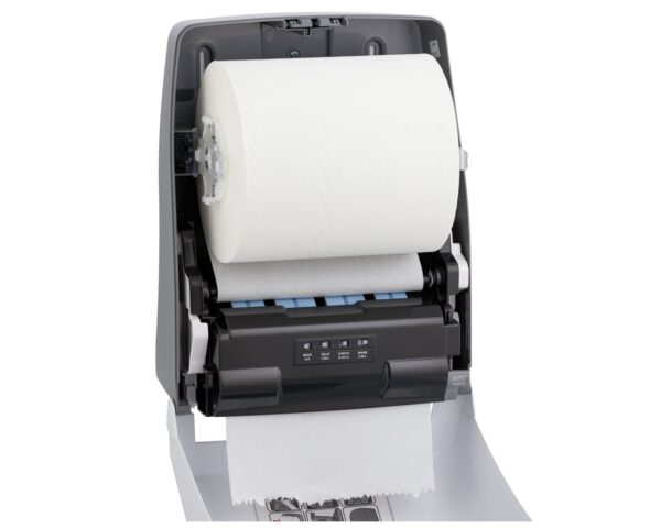 Automatyczny bezdotykowy podajnik ręczników papierowych w rolach MERIDA ONE AUTOMATIC MAXI, tworzywo ABS, biały Automatyczny bezdotykowy podajnik ręczników papierowych w rolach MERIDA ONE AUTOMATIC MAXI, tworzywo ABS, biały