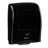 Mechaniczny podajnik ręczników papierowych w rolach MERIDA ONE AUTOMATIC MAXI, tworzywo ABS, czarny