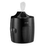 Pojemnik na ręczniki papierowe w roli w systemie listkowym MERIDA ONE CENTER PULL, tworzywo ABS, czarny