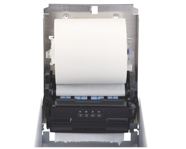 Automatyczny bezdotykowy podajnik ręczników papierowych w rolach MERIDA STELLA WHITE LINE AUTOMATIC MAXI, biały Automatyczny bezdotykowy podajnik ręczników papierowych w rolach MERIDA STELLA WHITE LINE AUTOMATIC MAXI, biały