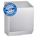 Mechaniczny podajnik ręczników papierowych w rolach MERIDA STELLA AUTOMATIC MAXI, stal matowa