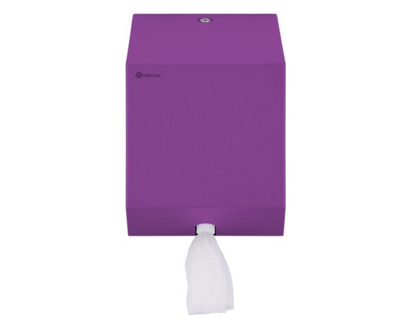 Pojemnik na ręczniki papierowe w rolach lub papier toaletowy w systemie listkowym MERIDA STELLA VIOLET LINE MINI, fioletowy Pojemnik na ręczniki papierowe w rolach lub papier toaletowy w systemie listkowym MERIDA STELLA VIOLET LINE MINI, fioletowy