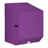 Pojemnik na ręczniki papierowe w rolach lub papier toaletowy w systemie listkowym MERIDA STELLA VIOLET LINE MINI, fioletowy
