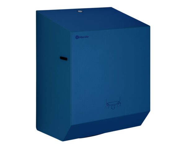 Mechaniczny podajnik ręczników papierowych w rolach MERIDA STELLA BLUE LINE, niebieski Mechaniczny podajnik ręczników papierowych w rolach MERIDA STELLA BLUE LINE, niebieski