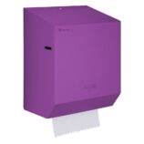 Mechaniczny podajnik ręczników papierowych w rolach MERIDA STELLA VIOLET LINE, fioletowy