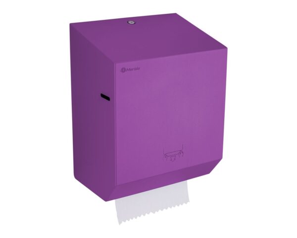 Mechaniczny podajnik ręczników papierowych w rolach MERIDA STELLA VIOLET LINE, fioletowy Mechaniczny podajnik ręczników papierowych w rolach MERIDA STELLA VIOLET LINE, fioletowy