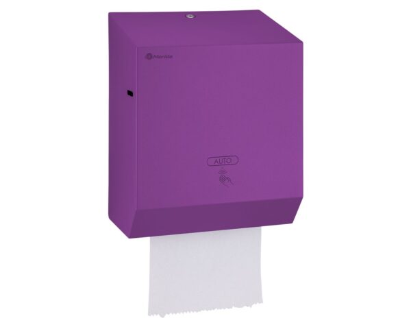 Automatyczny bezdotykowy podajnik ręczników papierowych w rolach MERIDA STELLA VIOLET LINE AUTOMATIC MAXI, fioletowy Automatyczny bezdotykowy podajnik ręczników papierowych w rolach MERIDA STELLA VIOLET LINE AUTOMATIC MAXI, fioletowy