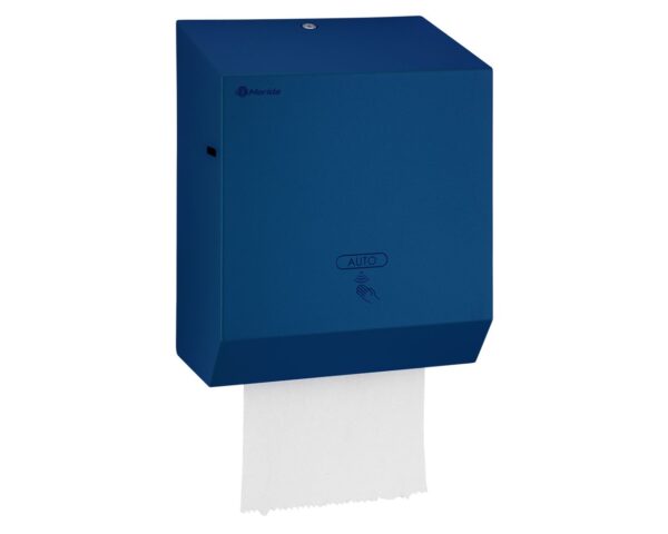 Automatyczny bezdotykowy podajnik ręczników papierowych w rolach MERIDA STELLA BLUE LINE AUTOMATIC MAXI, niebieski Automatyczny bezdotykowy podajnik ręczników papierowych w rolach MERIDA STELLA BLUE LINE AUTOMATIC MAXI, niebieski