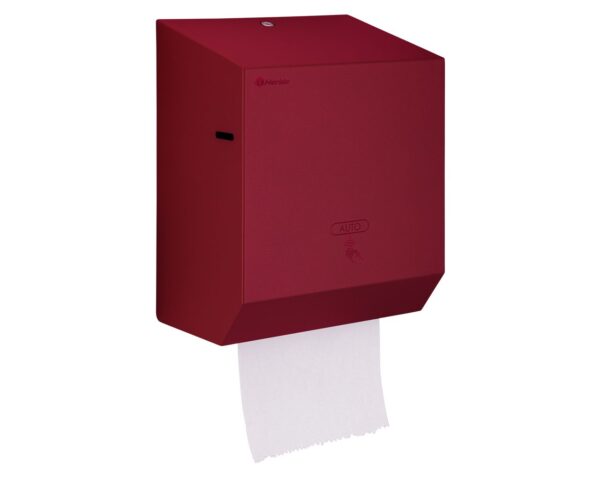 Automatyczny bezdotykowy podajnik ręczników papierowych w rolach MERIDA STELLA RED LINE AUTOMATIC MAXI, czerwony Automatyczny bezdotykowy podajnik ręczników papierowych w rolach MERIDA STELLA RED LINE AUTOMATIC MAXI, czerwony