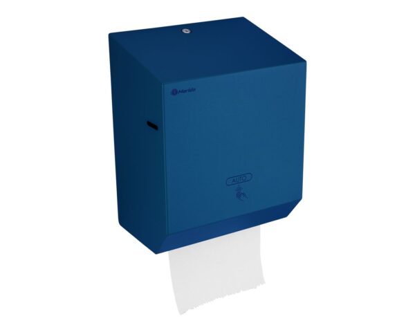 Automatyczny bezdotykowy podajnik ręczników papierowych w rolach MERIDA STELLA BLUE LINE AUTOMATIC MAXI, niebieski Automatyczny bezdotykowy podajnik ręczników papierowych w rolach MERIDA STELLA BLUE LINE AUTOMATIC MAXI, niebieski