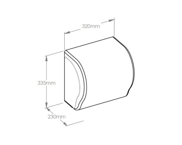 Mechaniczny podajnik ręczników w rolach MERIDA UNIQUE LUX CUT ORANGE LINE Mechaniczny podajnik ręczników w rolach MERIDA UNIQUE LUX CUT ORANGE LINE