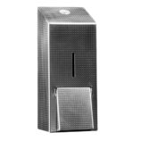 Dozownik mydła w pianie na jednorazowe wkłady z pompką spieniającą MERIDA INOX DESIGN MAXI - TEXTURE