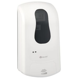 Bezdotykowy automatyczny dozownik mydła w pianie MERIDA ONE, na jednorazowe wkłady 1000 g, tworzywo ABS, biały