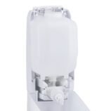 Dozownik mydła w płynie MERIDA HARMONY, pojemność zbiornika 1200 ml, tworzywo, biały transparentny