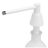 Dozownik mydła w płynie blatowy STOŻEK, pojemność zbiornika 1000 ml, biały