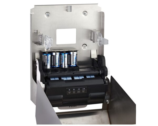 Automatyczny bezdotykowy podajnik ręczników papierowych w roli MERIDA STELLA AUTOMATIC MAXI, stal matowa Automatyczny bezdotykowy podajnik ręczników papierowych w roli MERIDA STELLA AUTOMATIC MAXI, stal matowa