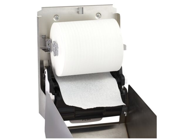 Automatyczny bezdotykowy podajnik ręczników papierowych w roli MERIDA STELLA AUTOMATIC MAXI, stal matowa Automatyczny bezdotykowy podajnik ręczników papierowych w roli MERIDA STELLA AUTOMATIC MAXI, stal matowa