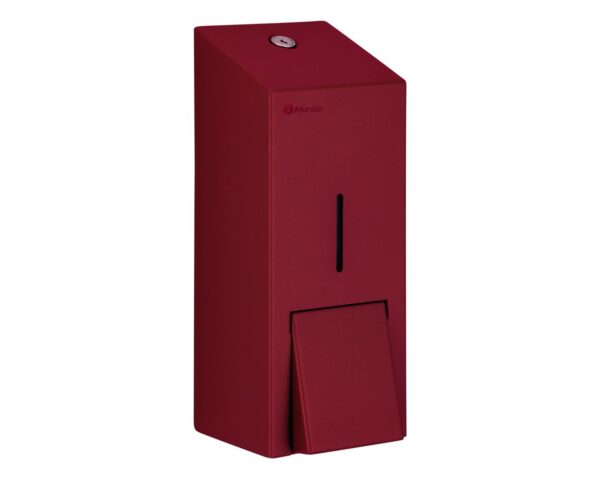 Dozownik mydła w płynie MERIDA STELLA RED LINE MAXI, pojemność zbiornika 800 ml, czerwony Dozownik mydła w płynie MERIDA STELLA RED LINE MAXI, pojemność zbiornika 800 ml, czerwony