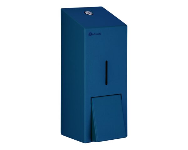 Dozownik płynu dezynfekcyjnego w sprayu MERIDA STELLA BLUE LINE, pojemność wkładów 1000 ml , niebieski Dozownik płynu dezynfekcyjnego w sprayu MERIDA STELLA BLUE LINE, pojemność wkładów 1000 ml , niebieski