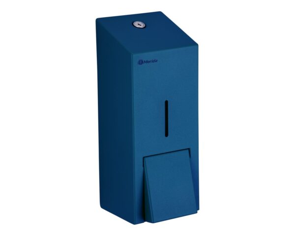 Dozownik mydła w płynie MERIDA STELLA BLUE LINE MAXI, pojemność zbiornika 800 ml, niebieski Dozownik mydła w płynie MERIDA STELLA BLUE LINE MAXI, pojemność zbiornika 800 ml, niebieski