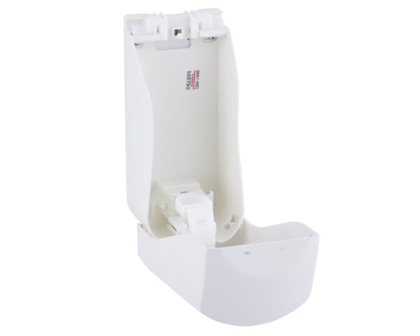 Dozownik mydła w płynie lub kremu do rąk MERIDA TOP MAXI na jednorazowe wkłady 880 ml, tworzywo ABS, biały, okienko niebieskie Dozownik mydła w płynie lub kremu do rąk MERIDA TOP MAXI na jednorazowe wkłady 880 ml, tworzywo ABS, biały, okienko niebieskie