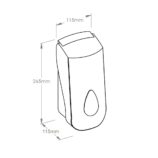 Dozownik mydła w pianie MERIDA UNIQUE GLAMOUR BLACK LINE