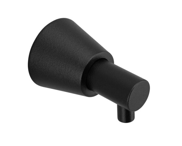 Dozownik mydła w płynie ścienny, STOŻEK, czarny