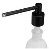 Dozownik mydła w płynie blatowy WALEC, pojemność zbiornika 1000 ml, czarny